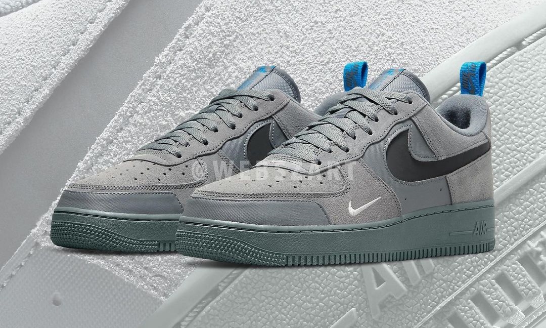 2021年 発売予定！ナイキ エア フォース 1 ロー “リフレクティブスウッシュ” グレー/グリーン (NIKE AIR FORCE 1 LOW “Reflective Swoosh” Grey/Green) [DO6709-002]