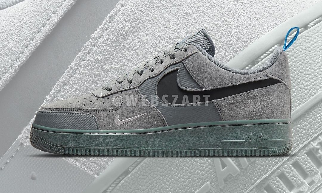 2021年 発売予定！ナイキ エア フォース 1 ロー “リフレクティブスウッシュ” グレー/グリーン (NIKE AIR FORCE 1 LOW “Reflective Swoosh” Grey/Green) [DO6709-002]