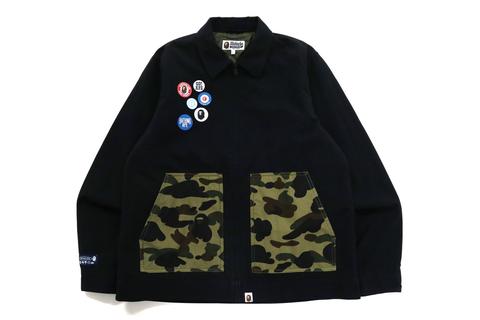 A BATHING APE からオリジナルのグラフィックバッジを配したジャケット/プルオーバー「BADGE MOTIF」が10/8、10/9 発売 (ア ベイシング エイプ)