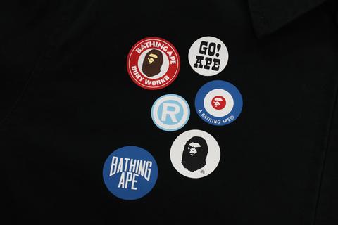 A BATHING APE からオリジナルのグラフィックバッジを配したジャケット/プルオーバー「BADGE MOTIF」が10/8、10/9 発売 (ア ベイシング エイプ)