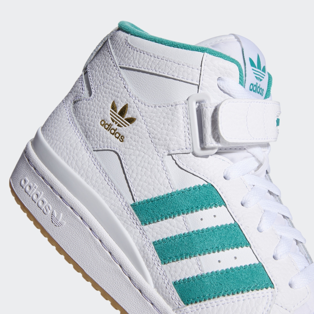 adidas Originals FORUM MID “White/Gold Metallic/Gum” (アディダス オリジナルス フォーラム ミッド “ホワイト/ゴールドメタリック/ガム”) [H00749]