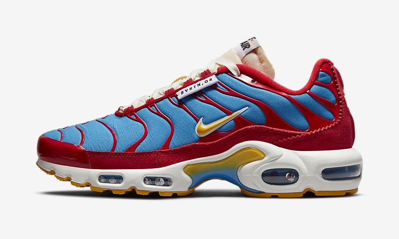 【国内 11/18 発売】ナイキ エア マックス プラス SE “ユニバーシティレッド/ポーレン/ライトフォトブルー” (NIKE AIR MAX PLUS SE “University Red/Pollen/Light Photo Blue”) [DC9332-600]