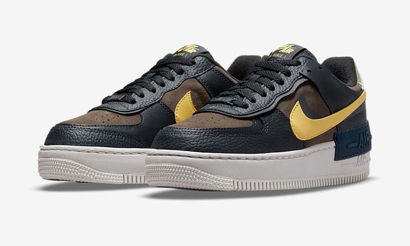 ナイキ エア フォース 1 シャドウ “ブラック/ブラウン/イエロー” (NIKE AIR FORCE 1 SHADOW “Black/Brown/Yellow”) [DQ0881-001]