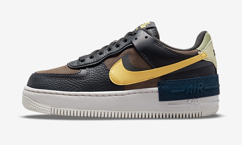 ナイキ エア フォース 1 シャドウ “ブラック/ブラウン/イエロー” (NIKE AIR FORCE 1 SHADOW “Black/Brown/Yellow”) [DQ0881-001]