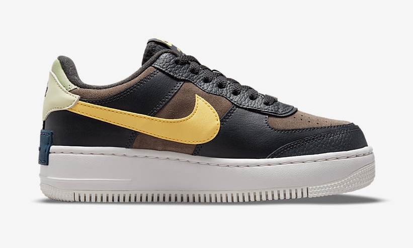 ナイキ エア フォース 1 シャドウ “ブラック/ブラウン/イエロー” (NIKE AIR FORCE 1 SHADOW “Black/Brown/Yellow”) [DQ0881-001]