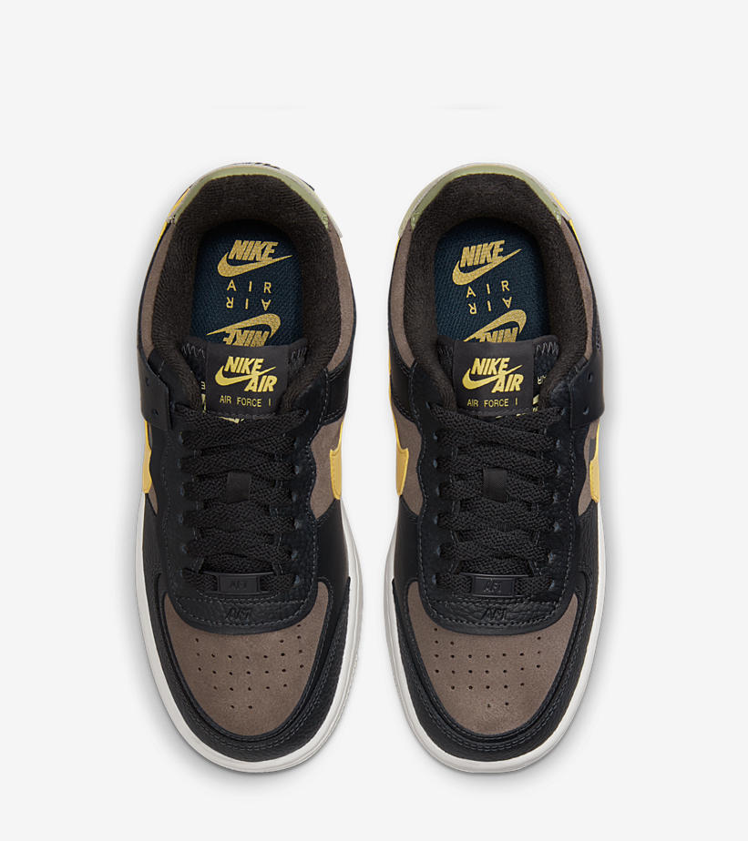 ナイキ エア フォース 1 シャドウ “ブラック/ブラウン/イエロー” (NIKE AIR FORCE 1 SHADOW “Black/Brown/Yellow”) [DQ0881-001]