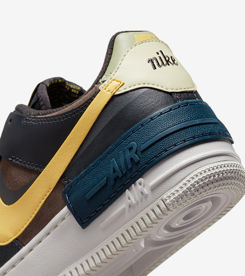 ナイキ エア フォース 1 シャドウ “ブラック/ブラウン/イエロー” (NIKE AIR FORCE 1 SHADOW “Black/Brown/Yellow”) [DQ0881-001]