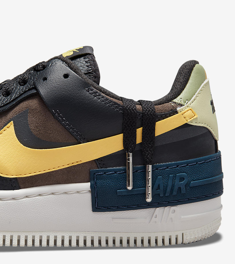 ナイキ エア フォース 1 シャドウ “ブラック/ブラウン/イエロー” (NIKE AIR FORCE 1 SHADOW “Black/Brown/Yellow”) [DQ0881-001]