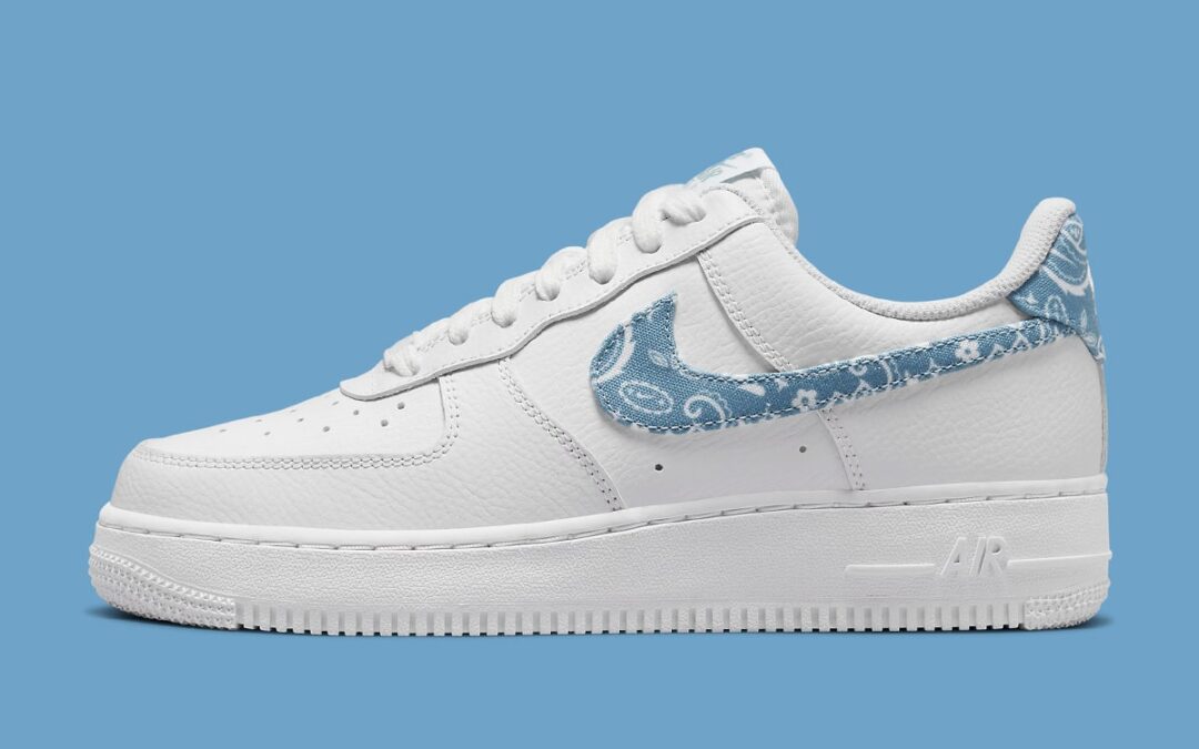 2022年 発売予定！ナイキ ウィメンズ エア フォース 1 ロー “ブルーペイズリースウッシュ/ホワイト” (NIKE WMNS AIR FORCE 1 LOW “Blue Paisley Swoosh/White”) [DH4406-100]