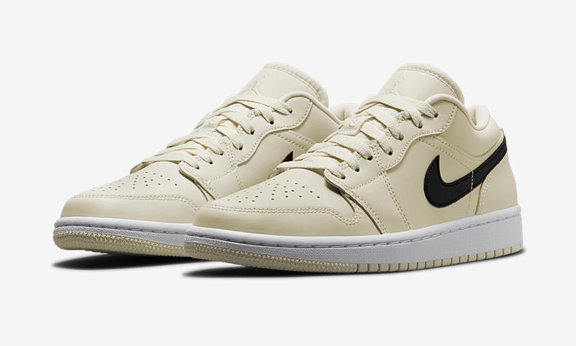 【国内 3/18 発売】ナイキ ウィメンズ エア ジョーダン 1 ロー “ココナッツミルク/ブラック” (NIKE WMNS AIR JORDAN 1 LOW “Coconut Milk/Black”) [DC0774-121]