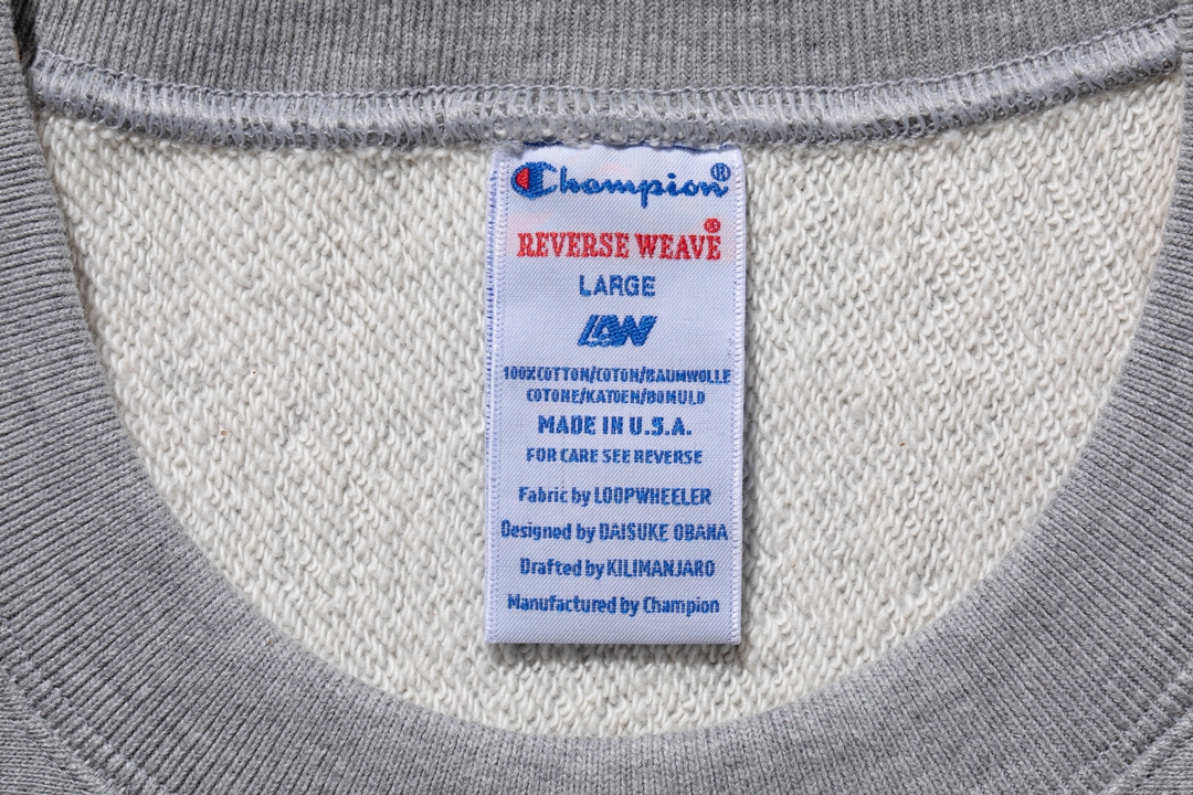 Champion × LOOPWHEELER 初コラボアイテムが「N.HOOLYWOOD 尾花 大輔」氏デザイン シリアルナンバー入りで10/29 発売 (チャンピオン ループウィラー)