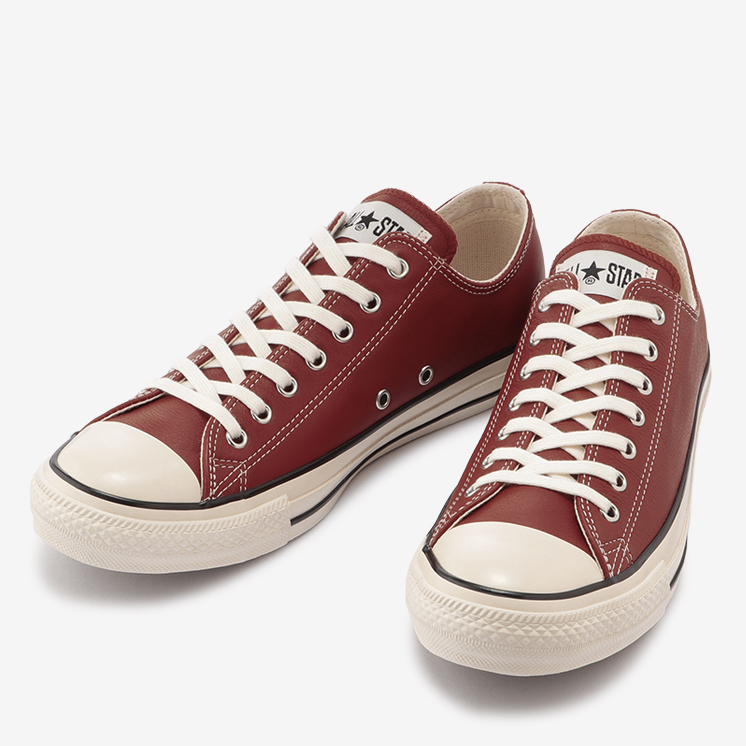 10/19 発売！光沢の有る上品なレザーを使用した CONVERSE LEATHER ALL STAR US OX (コンバース レザー オールスター US OX)