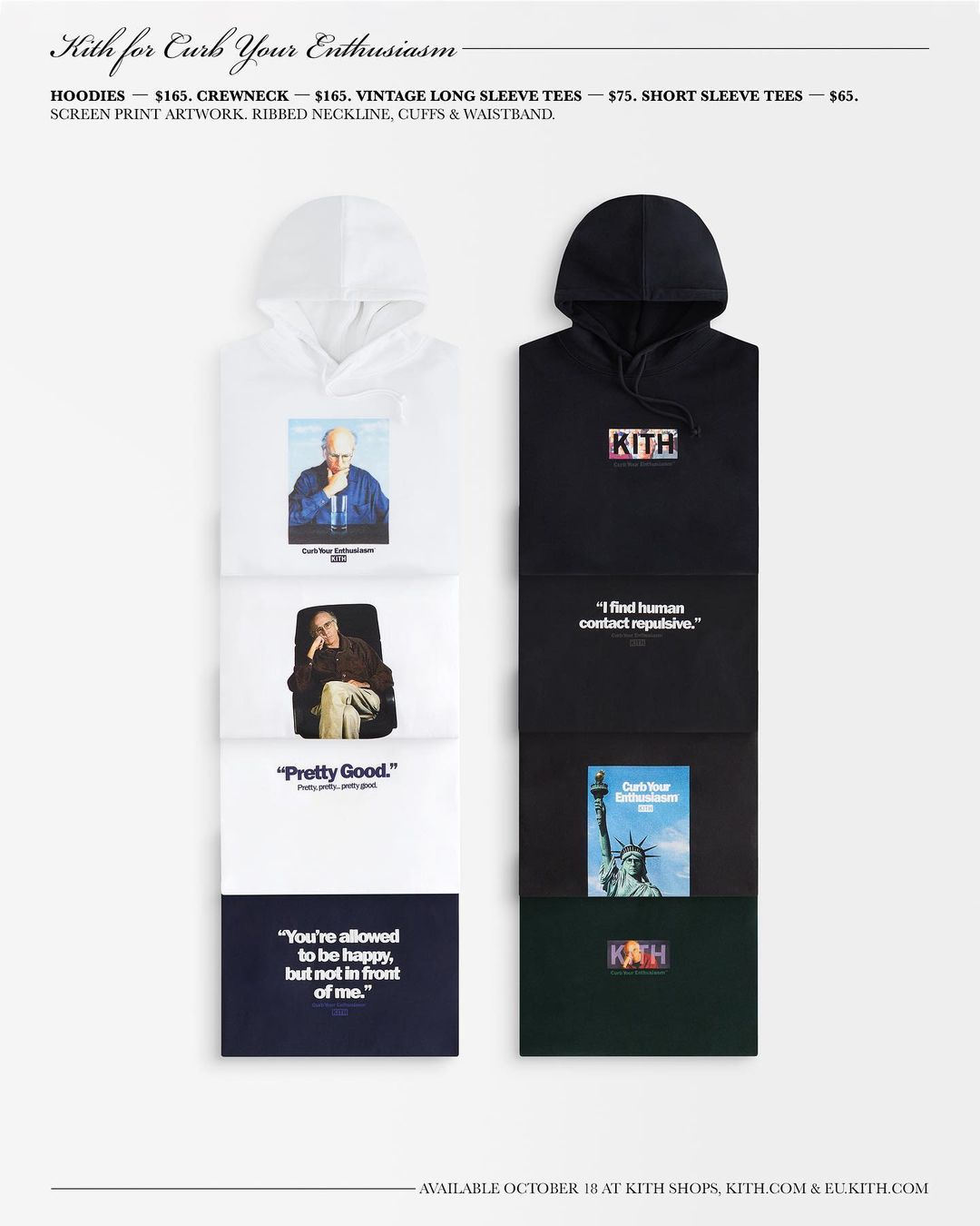 【10/18 発売予定】Kith for Curb Your Enthusiasm Campaign (キス)