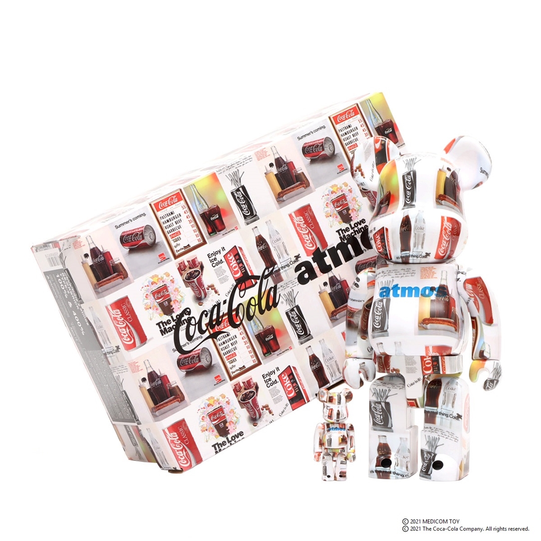 10/23 発売！BE@RBRICK atmos × Coca-Cola 100%&400% TYPE-5 (ベアブリック アトモス コカ・コーラ)