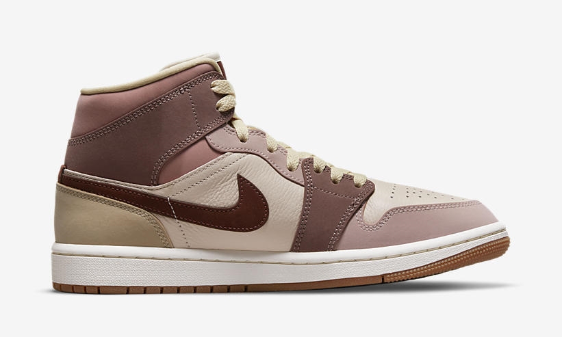 2021年 発売予定！ナイキ エア ジョーダン 1 ミッド “ブラウン/ピンク” (NIKE AIR JORDAN 1 MID “Brown/Pink”) [DO7440-821]