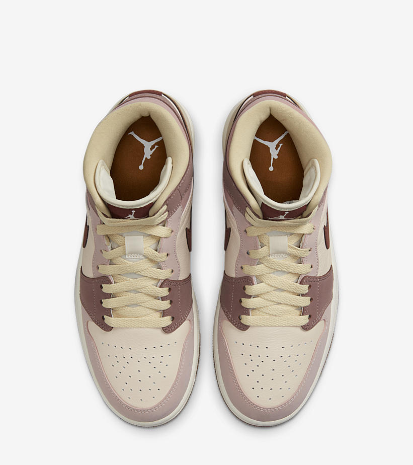 2021年 発売予定！ナイキ エア ジョーダン 1 ミッド “ブラウン/ピンク” (NIKE AIR JORDAN 1 MID “Brown/Pink”) [DO7440-821]