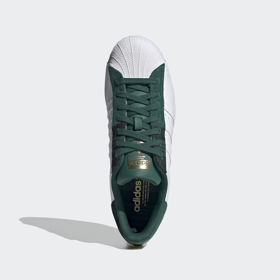 アディダス オリジナルス スーパースター “カレッジグリーン/ホワイト/メタリックゴールド” (adidas Originals SUPERSTAR “Collegiate Green/White/Gold Metallic”) [H00212]