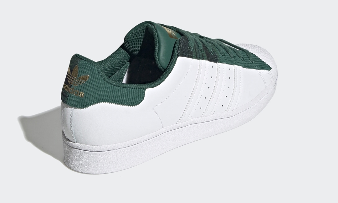 アディダス オリジナルス スーパースター “カレッジグリーン/ホワイト/メタリックゴールド” (adidas Originals SUPERSTAR “Collegiate Green/White/Gold Metallic”) [H00212]