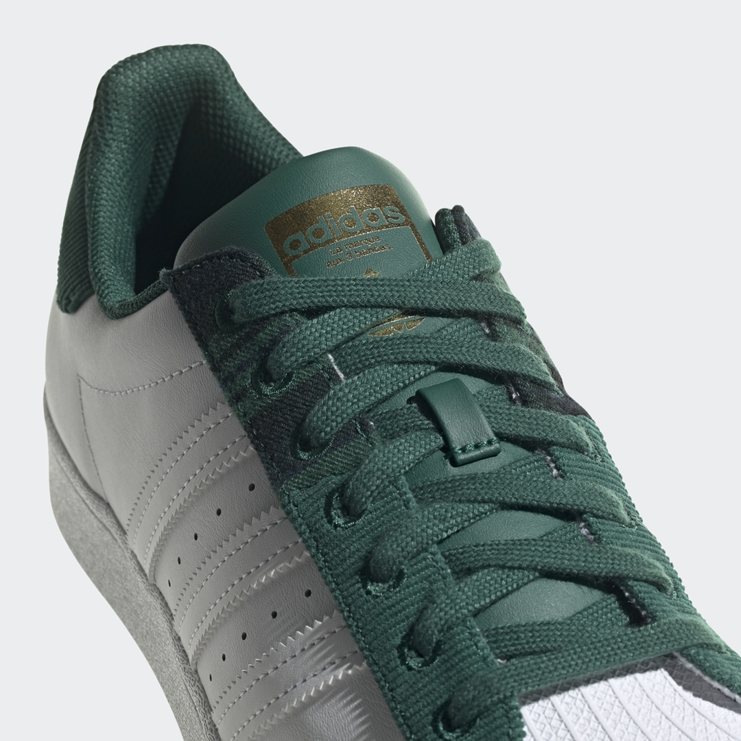 アディダス オリジナルス スーパースター “カレッジグリーン/ホワイト/メタリックゴールド” (adidas Originals SUPERSTAR “Collegiate Green/White/Gold Metallic”) [H00212]