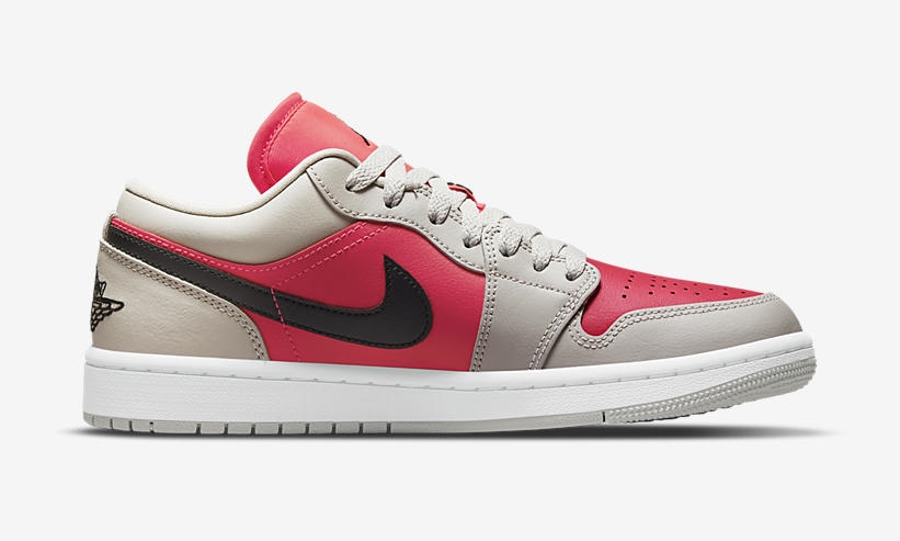 2021年 発売予定！ナイキ ウィメンズ エア ジョーダン 1 ロー “ライトアイアンオレ/サイレンレッド” (NIKE WMNS AIR JORDAN 1 LOW “Light Iron Ore/Siren Red”) [DC0774-060]