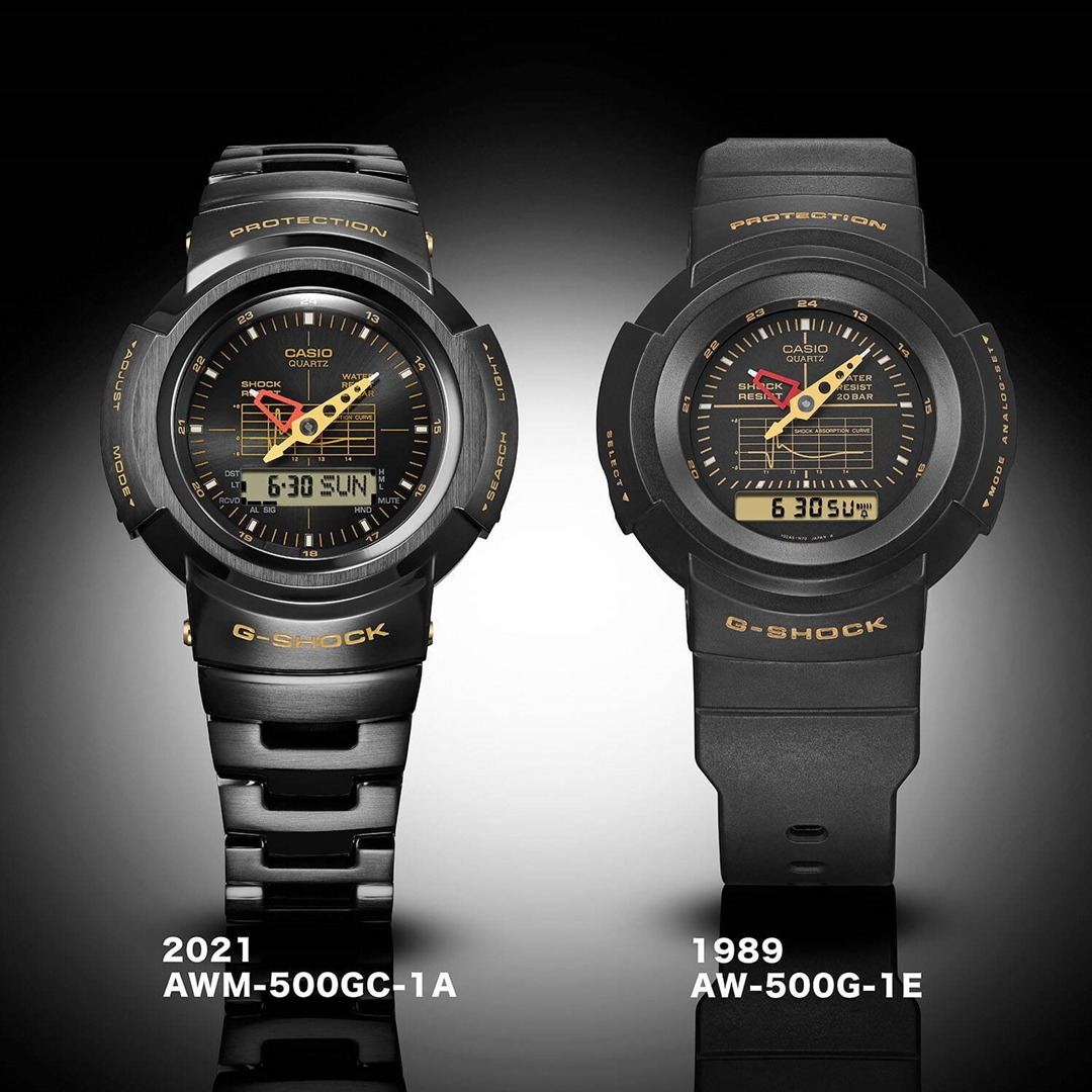 G-SHOCK × PORTER コラボレーションモデル「AWM-500GC-1AJR」がスペシャルケースが付属する限定モデルとして10/29 発売 (Gショック ジーショック ポーター)