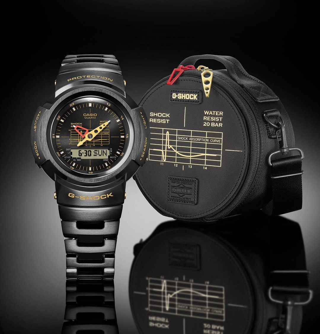 G-SHOCK × PORTER コラボレーションモデル「AWM-500GC-1AJR」がスペシャルケースが付属する限定モデルとして10/29 発売 (Gショック ジーショック ポーター)