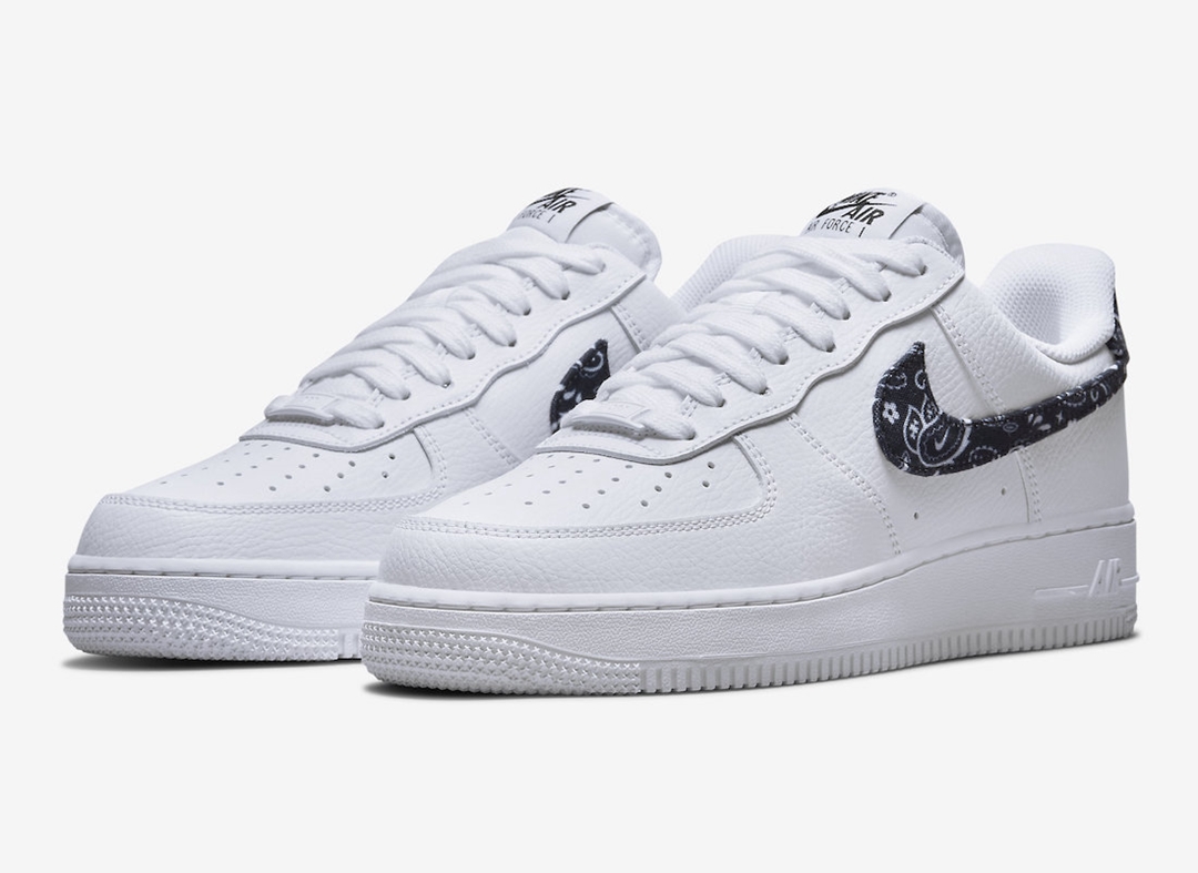 2021年 発売予定！ナイキ エア フォース 1 ロー “ブラックペイズリースウッシュ” (NIKE AIR FORCE 1 LOW “Black Paisley Swoosh”) [DH4406-101]