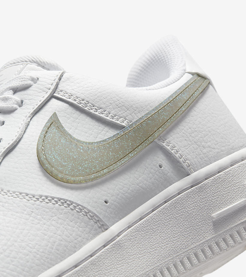 2021年 発売予定！ナイキ エアフォース 1 ロー “グリッタースウッシュ” (NIKE AIR FORCE 1 LOW “Glitter Swoosh”) [DH4407-100/DH4407-101/DH4407-102]