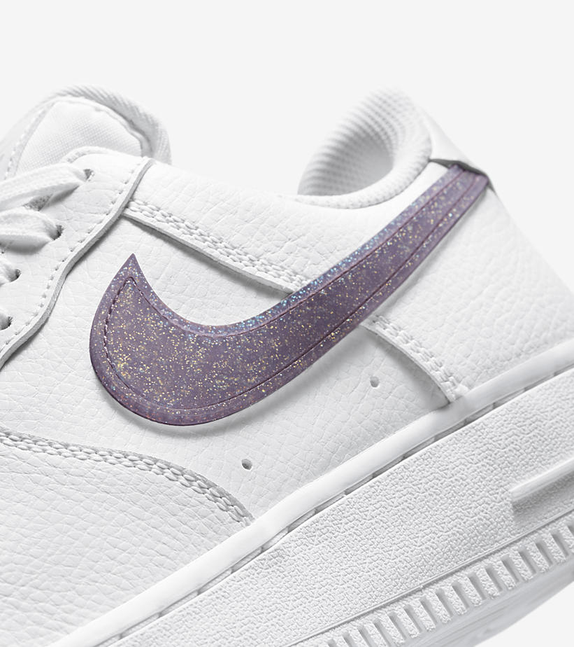 2021年 発売予定！ナイキ エアフォース 1 ロー “グリッタースウッシュ” (NIKE AIR FORCE 1 LOW “Glitter Swoosh”) [DH4407-100/DH4407-101/DH4407-102]