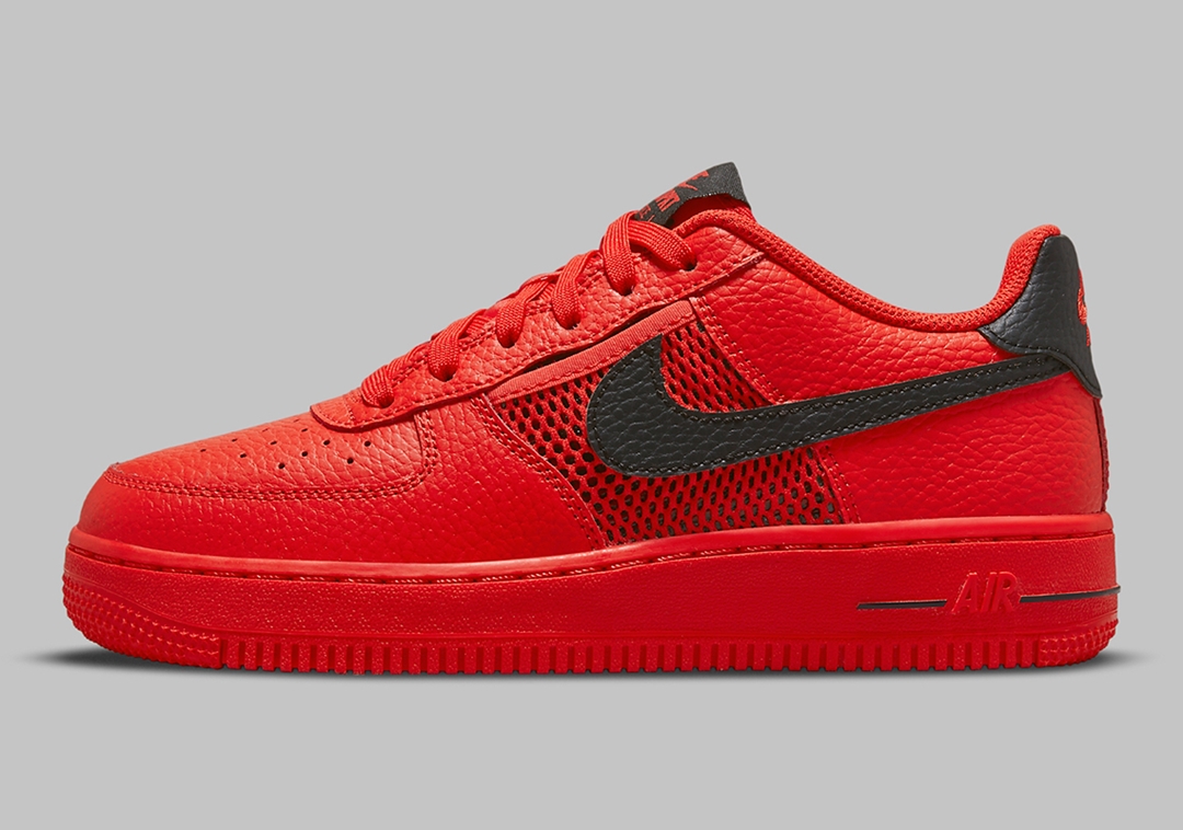 2021年 発売予定！ナイキ GS エア フォース 1 ロー “メッシュポケット/ホワイト/レッド” (NIKE GS AIR FORCE 1 LOW “Mesh Pocket/White/Red”) [DH9596-100/DH9596-600]