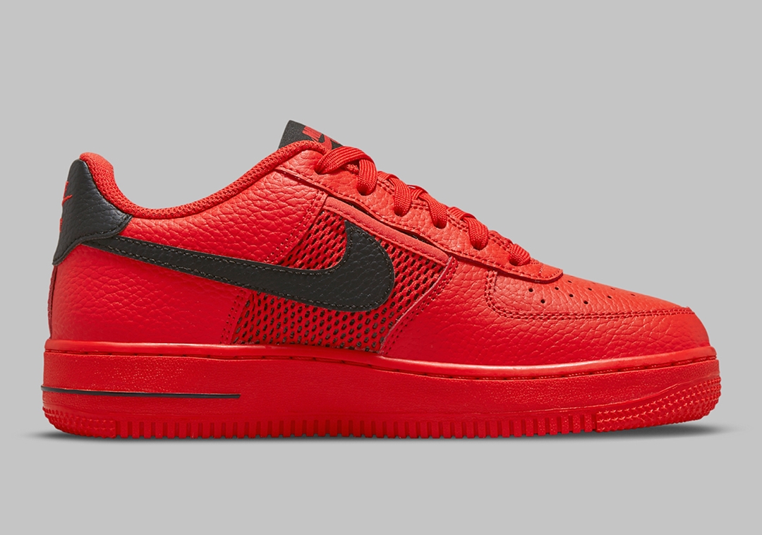 2021年 発売予定！ナイキ GS エア フォース 1 ロー “メッシュポケット/ホワイト/レッド” (NIKE GS AIR FORCE 1 LOW “Mesh Pocket/White/Red”) [DH9596-100/DH9596-600]