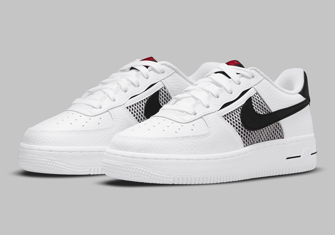 2021年 発売予定！ナイキ GS エア フォース 1 ロー “メッシュポケット/ホワイト/レッド” (NIKE GS AIR FORCE 1 LOW “Mesh Pocket/White/Red”) [DH9596-100/DH9596-600]