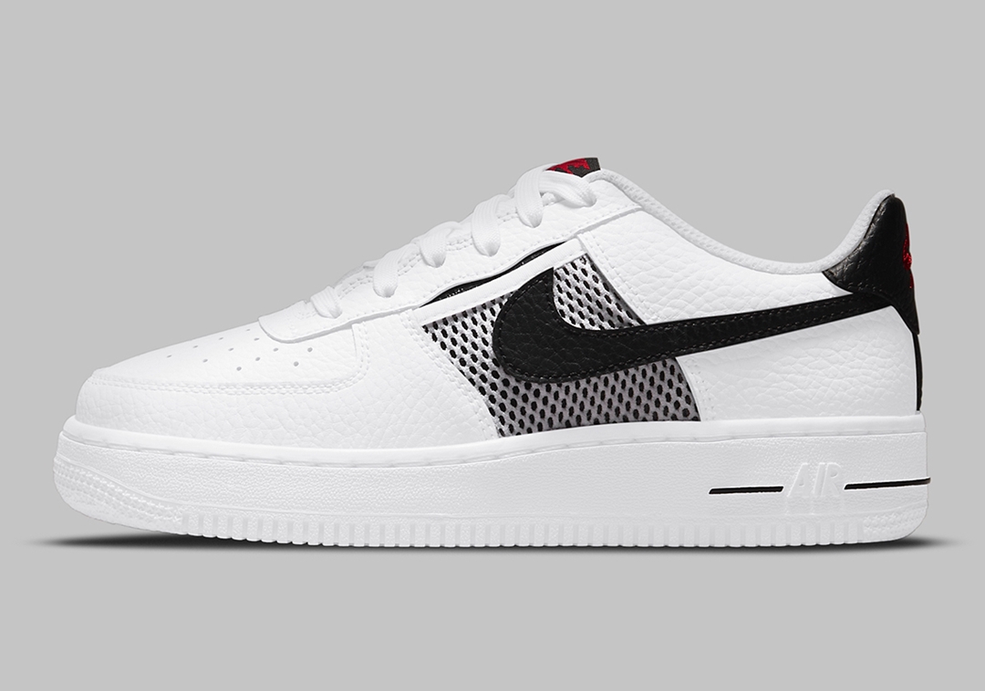 2021年 発売予定！ナイキ GS エア フォース 1 ロー “メッシュポケット/ホワイト/レッド” (NIKE GS AIR FORCE 1 LOW “Mesh Pocket/White/Red”) [DH9596-100/DH9596-600]