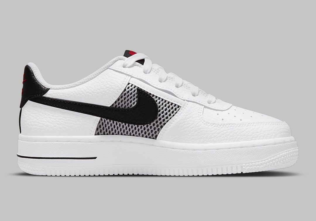 2021年 発売予定！ナイキ GS エア フォース 1 ロー “メッシュポケット/ホワイト/レッド” (NIKE GS AIR FORCE 1 LOW “Mesh Pocket/White/Red”) [DH9596-100/DH9596-600]