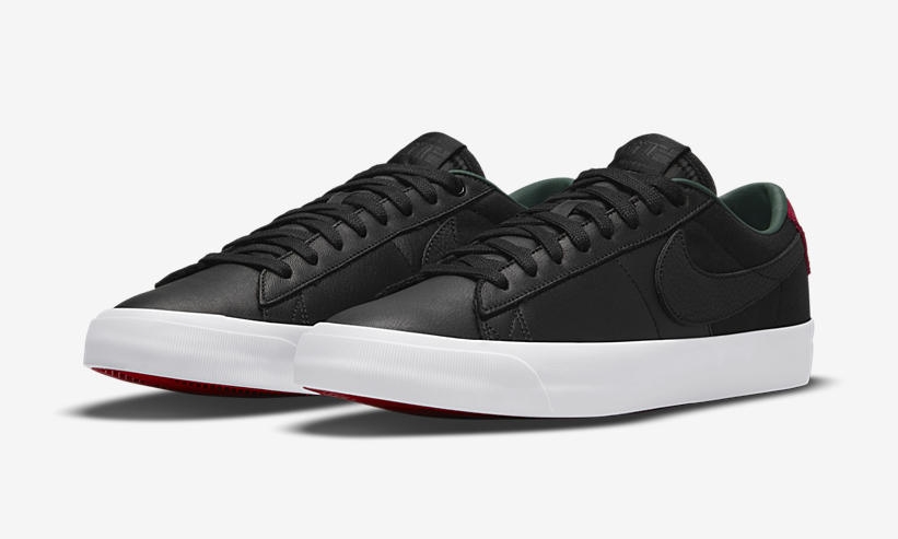 ナイキ SB ズーム ブレーザー ロー プロ GT “ブラック/レッド/グリーン” (NIKE SB ZOOM BLAZER LOW PRO GT “Black/Red/Green”) [DN2443-001]