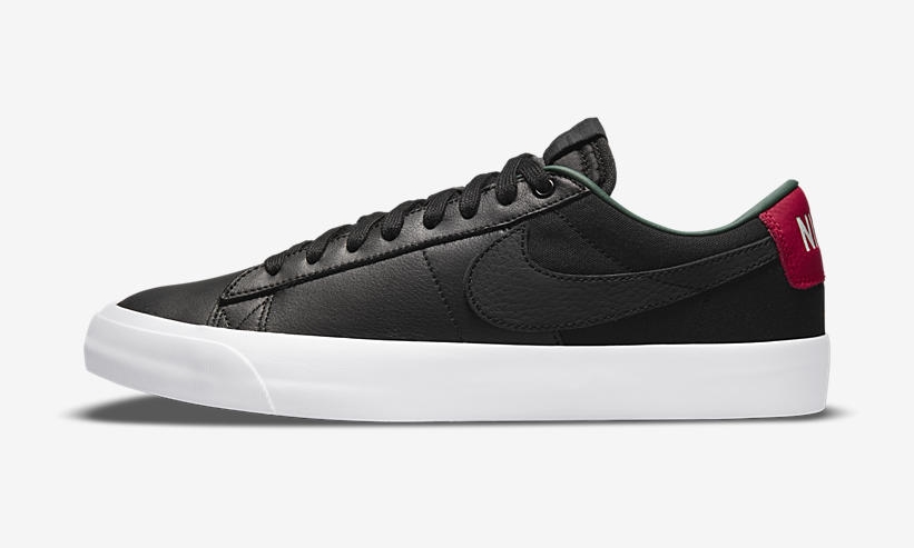 ナイキ SB ズーム ブレーザー ロー プロ GT “ブラック/レッド/グリーン” (NIKE SB ZOOM BLAZER LOW PRO GT “Black/Red/Green”) [DN2443-001]