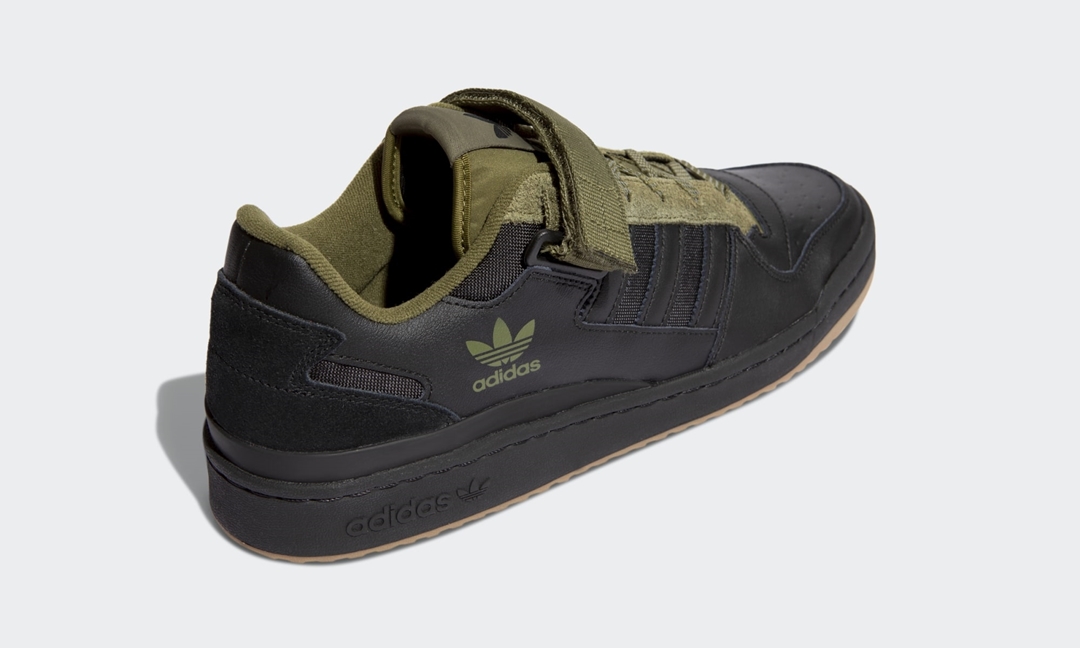 adidas Originals FORUM LOW “Black/Focus Olive/Gum” (アディダス オリジナルス フォーラム ロー “ブラック/フォーカスオリーブ/ガム”) [H01928]