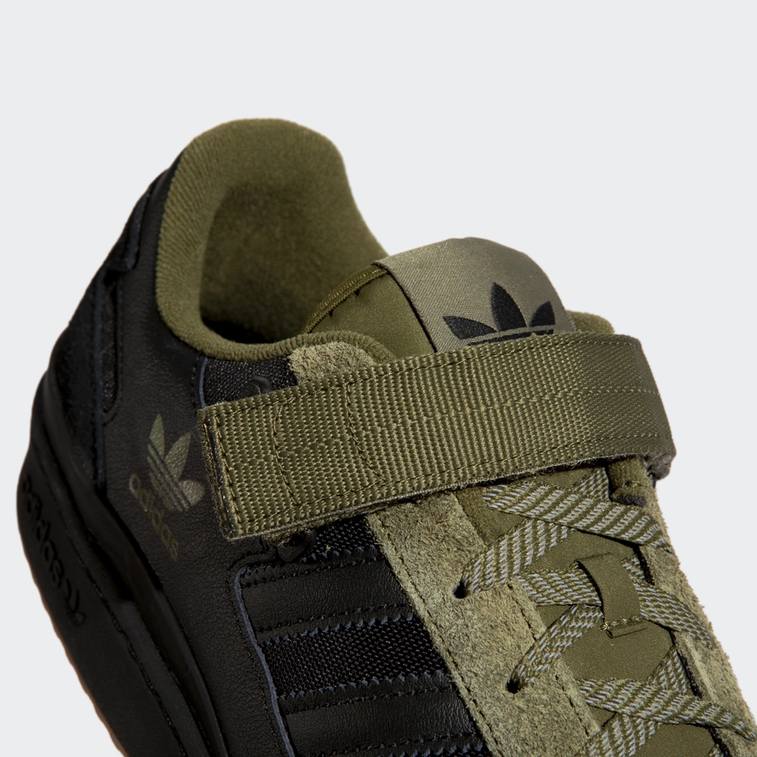 adidas Originals FORUM LOW “Black/Focus Olive/Gum” (アディダス オリジナルス フォーラム ロー “ブラック/フォーカスオリーブ/ガム”) [H01928]