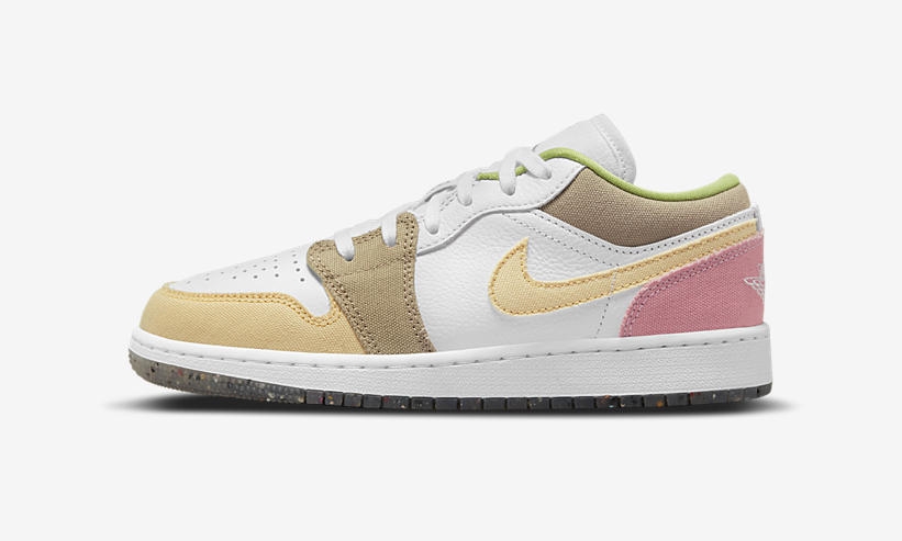 ナイキ GS エア ジョーダン 1 ロー “ホワイト/マルチ” (NIKE GS AIR JORDAN 1 LOW “White/Multi”) [DJ0341-100]