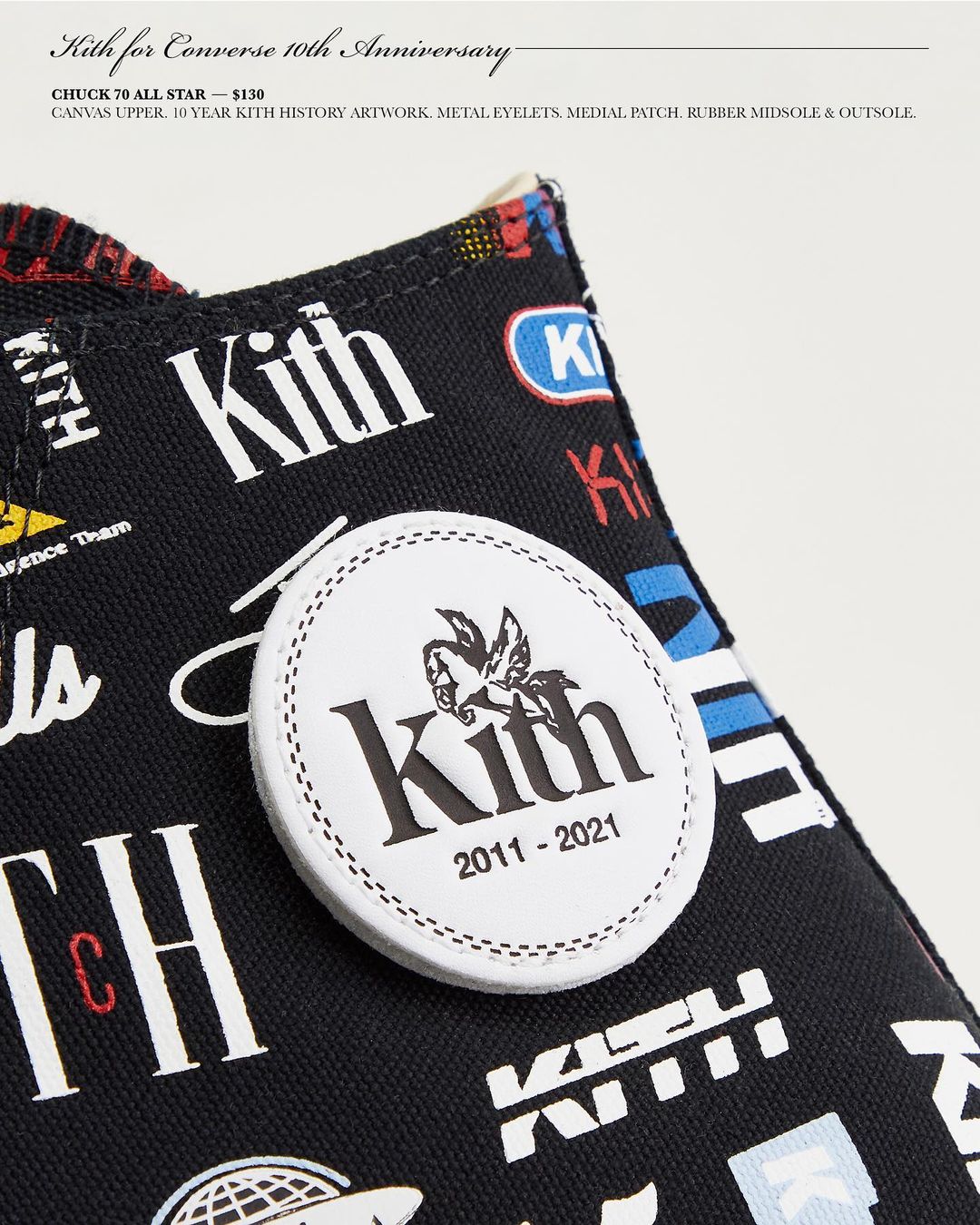 11/1 発売！KITH 10th × CONVERSE CHUCK TAYLOR (キス コンバース チャック・テイラー)