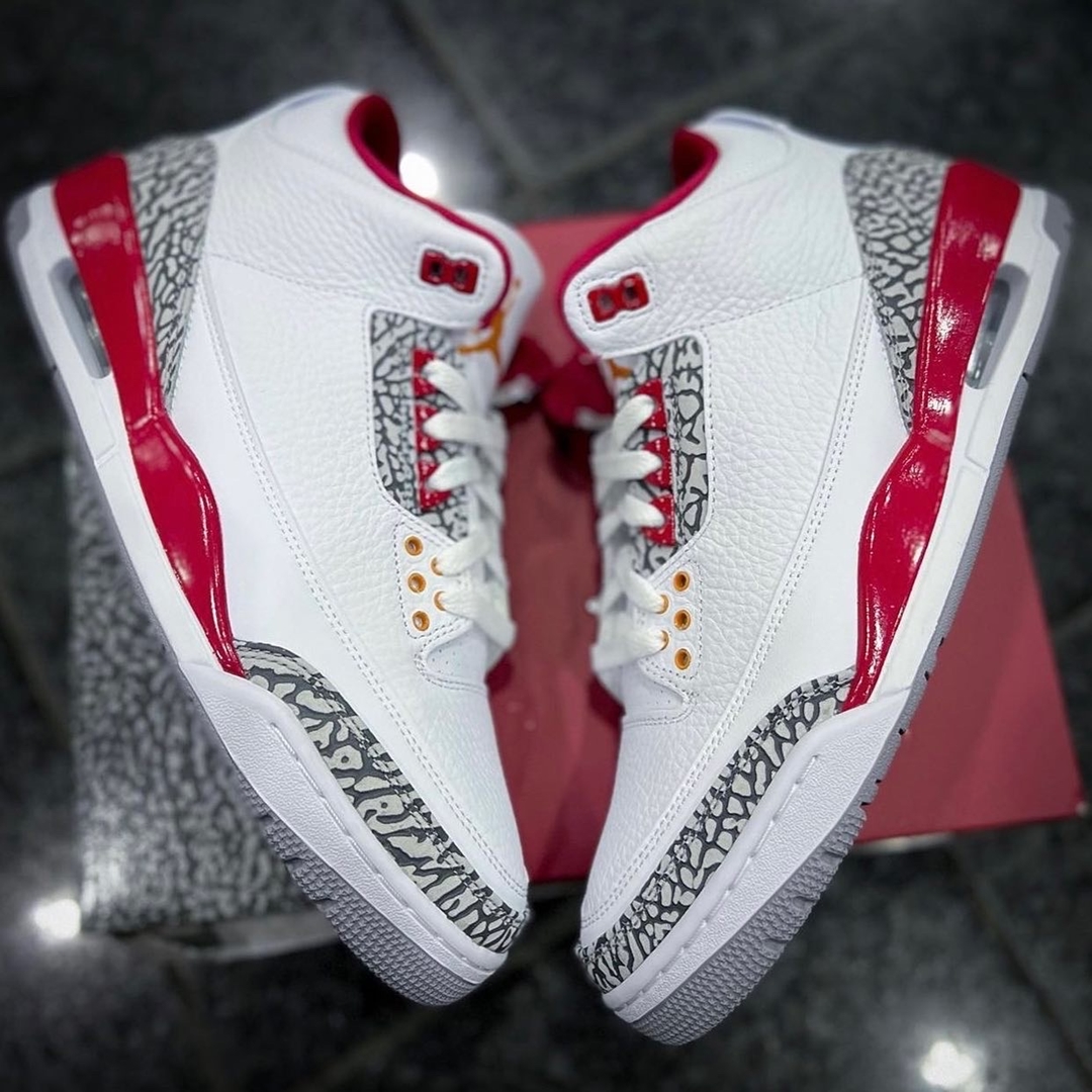 【国内 2/24 発売】ナイキ エア ジョーダン 3 レトロ “ホワイト/カーディナルレッド” (NIKE AIR JORDAN 3 RETRO “White/Cardinal Red”) [CT8532-126]