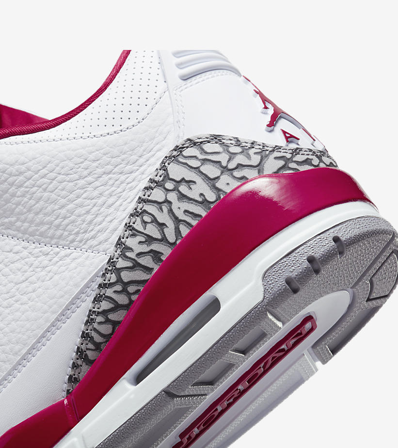 【国内 2/24 発売】ナイキ エア ジョーダン 3 レトロ “ホワイト/カーディナルレッド” (NIKE AIR JORDAN 3 RETRO “White/Cardinal Red”) [CT8532-126]