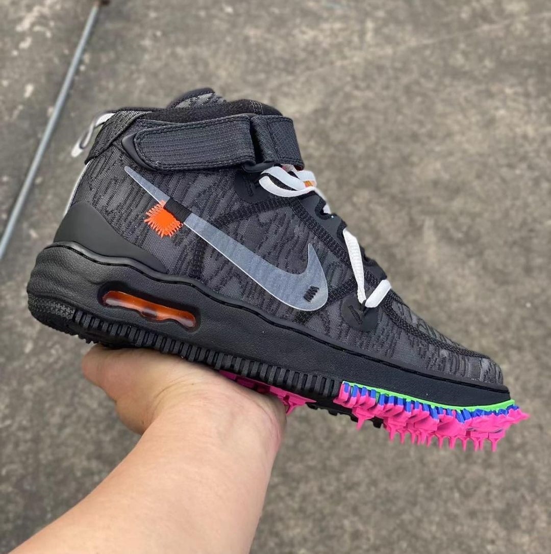 【国内 6/23 発売】OFF-WHITE x NIKE AIR FORCE 1 MID SP “Black/White” (オフホワイト ナイキ エア フォース 1 ミッド SP “ブラック/ホワイト”) [DO6290-001/DO6290-100]]