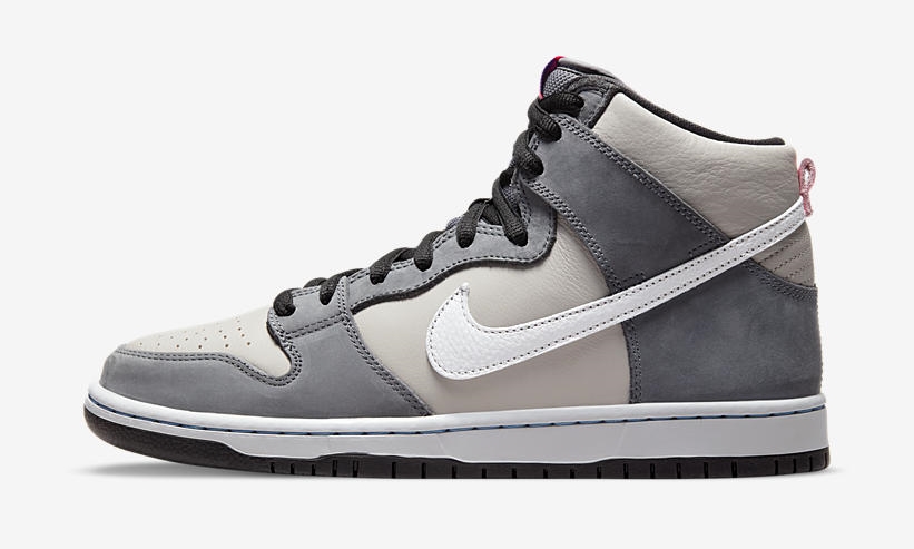 【国内 1/8 発売】ナイキ SB ダンク ハイ “グレー/ホワイト/ピンク” (NIKE SB DUNK HIGH “Grey/White/Pink”) [DJ9800-001]