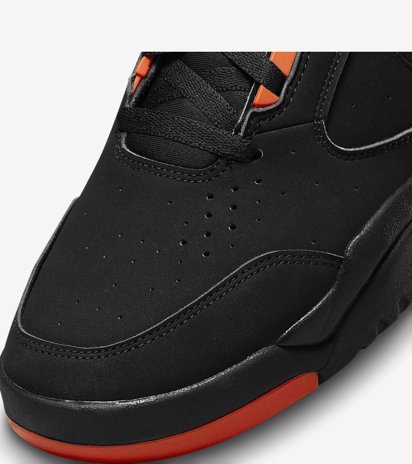 11/15 発売！ナイキ エア フライト ライト ミッド “ブラック/トータルオレンジ” (NIKE AIR FLIGHT LITE MID “Black/Team Orange”) [DQ7687-001]