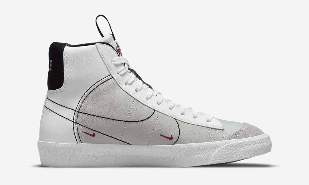 11/21 発売！ナイキ GS ブレーザー ミッド 77 SE “サミットホワイト/ラッシュマルーン” (NIKE GS BLAZER MID 77 SE “Summit White/Rush Maroon”) [DH8640-101]