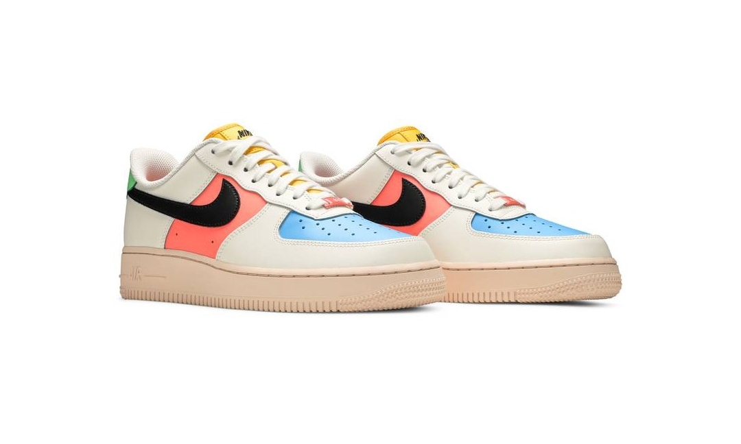 ナイキ ウィメンズ エア フォース 1 ロー “セイル/マルチ” (NIKE WMNS AIR FORCE 1 LOW “Sail/Multi”) [DJ5933-100]