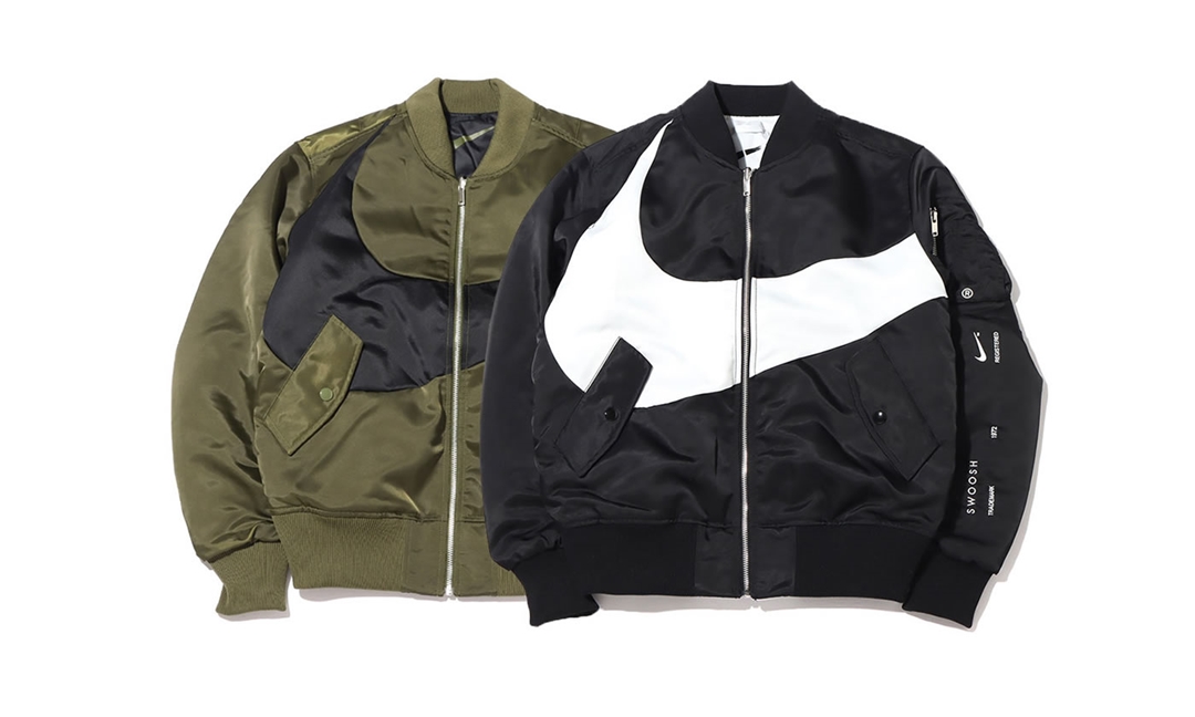 11/5 発売！2つのジャケットが1つになったリバーシブルジャケット NIKE AS M NSW SYNFL SWOOSH BOMBER (ナイキ) [DD6056-010/DD6056-326]