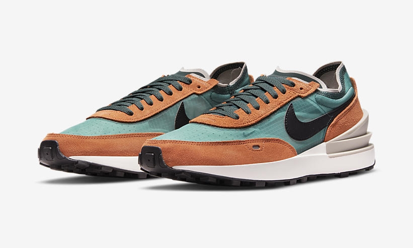 ナイキ ワッフル ワン SE “プログリーン/ラッシュオレンジ” (NIKE WAFFLE ONE SE “Pro Green/Rush Orange”) [DD8014-300]