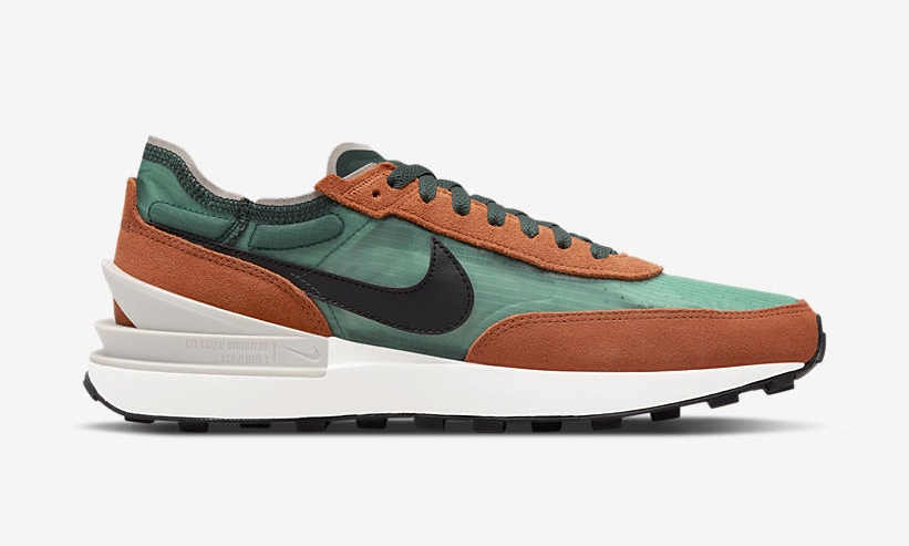 ナイキ ワッフル ワン SE “プログリーン/ラッシュオレンジ” (NIKE WAFFLE ONE SE “Pro Green/Rush Orange”) [DD8014-300]